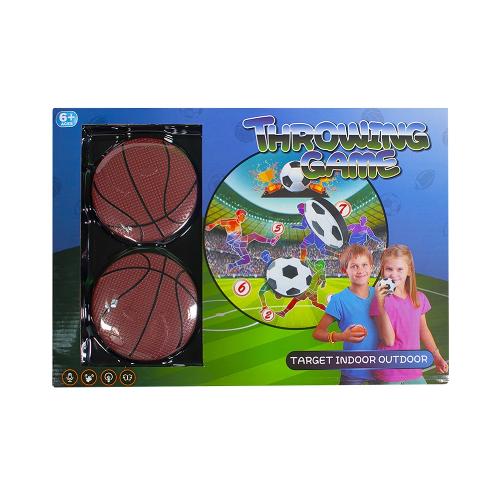 Joc baschet: țintă+ 2 mingiJocuri si jocuri educative