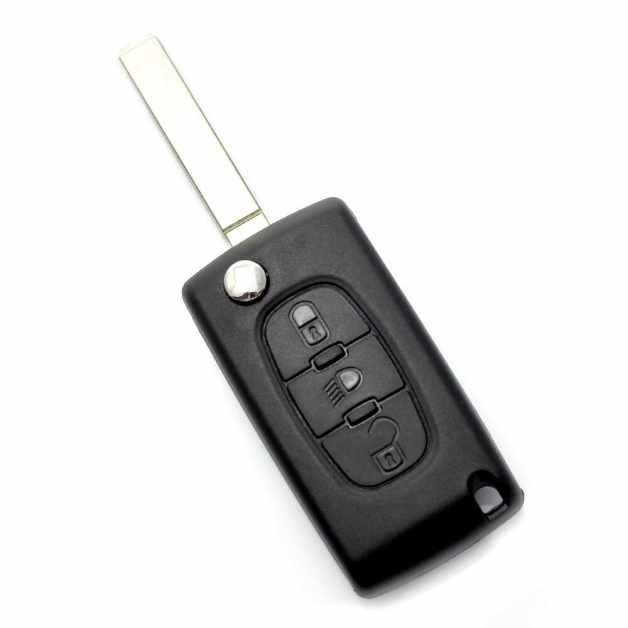 Citroen / Peugeot 307 - Carcasa tip cheie briceag cu 3 butoane