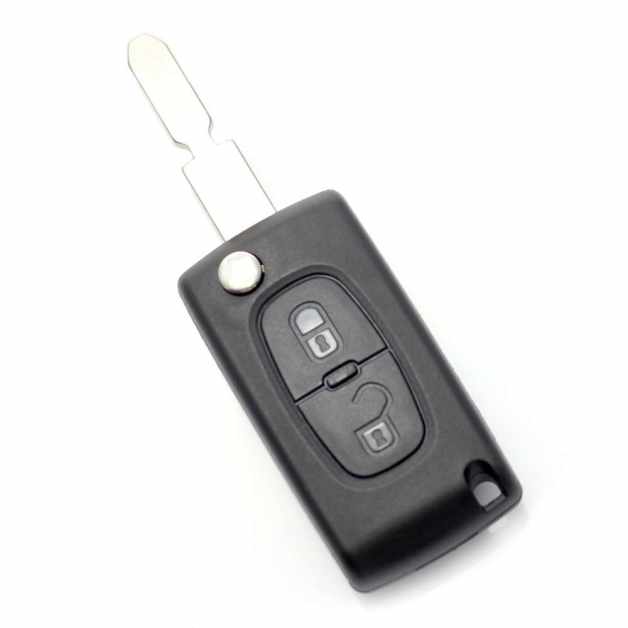 Citroen / Peugeot 406 - Carcasa tip cheie briceag cu 2 butoane
