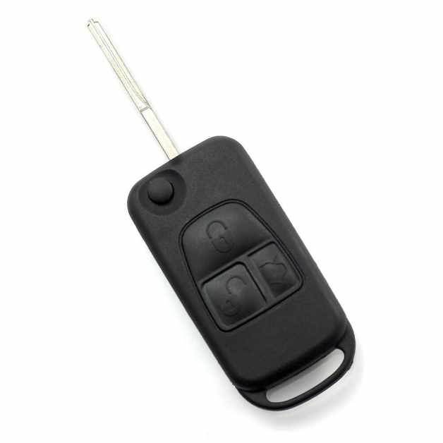 Mercedes Benz - Carcasa tip cheie briceag cu 3 butoane