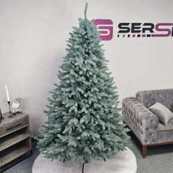 Brad artificial Christmas Deluxe by Sersimo, Laponia Select argintiu, integral 3D, 210cm