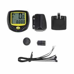 Ciclocomputer vitezometru wireless pentru bicicleta, 14 functii, negru