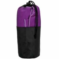 Prosop de plaja cu uscare rapida, husa de transport, 75x150cm, violet