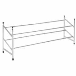 Pantofar extensibil cu 2 rafturi, 62-115cm, cromat