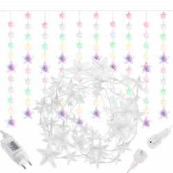 Instalatie lumina tip perdea cu 180 LED-uri, 2m, pentru interior/exterior, iluminare multicolor