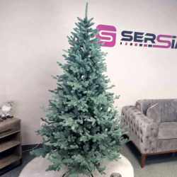 Brad artificial Christmas Deluxe by Sersimo, Viena Select argintiu, integral 3D, 210cm