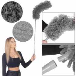 Pamatuf pentru praf cu coada telescopica pentru zone greu accesibile, 4 piese, 75-255 cm