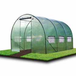 Sera de gradina, tip tunel cu cadru metalic, 250x400cm, 10mp (3 segmente)
