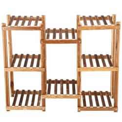 Stand de flori din lemn cu 8 etajere suport GA198, 85x70cm