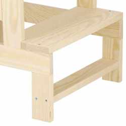 Turn de invatare inaltator multifunctional de bucatarie din lemn, ajustabil, autoasamblare, natur