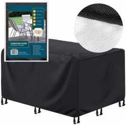 Husa mobilier gradina, impermeabila, cu protectie UV, 200x160x70cm, negru