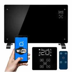Panou de incalzire din sticla, 2500W, 3 trepte, cu termostat, timer, dispay LED, WiFi