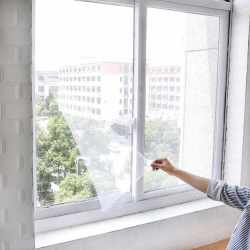 Plasa anti-insecte, pentru geam, fixare scai, dimensiune ajustabila, 150x180cm, alb