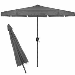 Umbrela terasa gradina, cu manivela, diametru 400cm, Gri