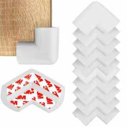 Set 10 protectii colturi pentru siguranta copii, 60x35mm, spuma EPE, gri