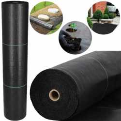 Folie agrotextil, mulcire, antiburuieni, filtru UV, 100 x 1.1metri, 90g/m2, negru