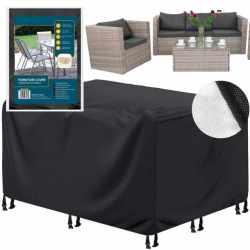 Husa mobilier gradina, impermeabila, cu protectie UV, 152x104x71cm, negru