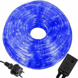 Instalatie tub furtun luminos pentru Craciun, 240 LED-uri, 10m, albastra
