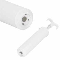 Pompa de vidat pentru saci de haine, din plastic, 38cm, alb