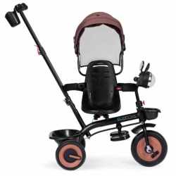 Tricicleta 3 in 1 pentru copii 61x41x25 cm, sezut rotativ, lumina si sunete, cadru otel si roti EVA, negru