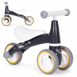Mini bicicleta fara pedale, triciclu copii cu roti EVA, 50x22x39 cm, negru