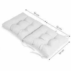 Perna groasa pentru scaun 52x52x50 cm, impermeabila, rezistenta UV, cu curele de prindere, gri