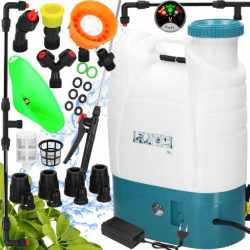 Pompa de stropit electric rucsac 16L, cu acumulator, 6 duze, lance telescopica si presiune reglabila