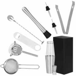 Set Cocktail Shaker Kit pentru barmani 400/700 ml, KI9, 11 piese