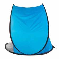 Cort plaja si picnic semi-deschis Sersimo, protectie UV, 150x90x90cm, albastru gri
