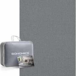 SONGMICS Covor decorativ antiderapant, lavabil la masina, 120x170 cm, gri
