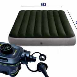 Saltea Intex Prestige Airbed Queen Dura-Beam pompa inclusa, 152x203x25cm