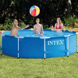 Piscina cadru metalic Intex, 305x76 cm, 4500 litri, rotunda