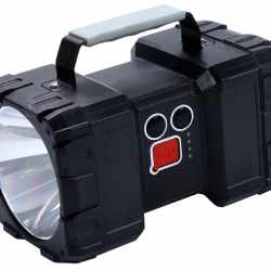 Lanterna multifunctionala, reincarcabila, power bank, 800lm, 7 moduri de luminare la 2 capete, negru