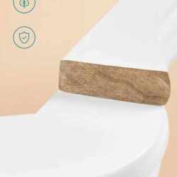 SONGMICS Set de 20 umerase din lemn, cu bara anti-alunecare pentru pantaloni, carlig pivotant la 360°, 45cm, alb
