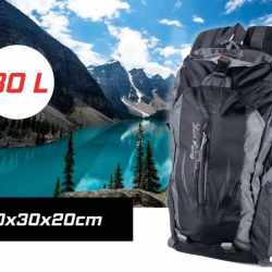 Rucsac de drumetie din neopren, gri, 30litri, 50x30x20cm