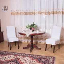 Husa universala pentru scaun, marime universala, poliester si spandex, 45 x 60 cm, alb