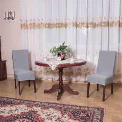 Husa universala pentru scaun, marime universala, poliester si spandex, 45 x 60 cm, gri
