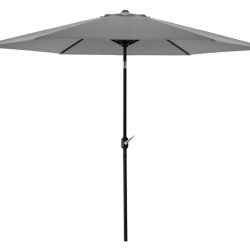 Umbrela terasa gradina, cu inclinare si husa, 300cm, Gri