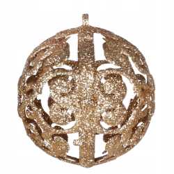 Set globuri si decoratiuni de Craciun, 101 piese, diverse dimensiuni, roz auriu