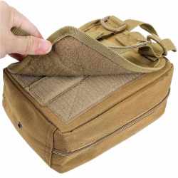 Borseta sport de brau, impermeabila, cu prindere la curea, 22x18x10cm, verde militar