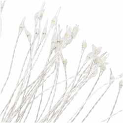 (DL) Instalatie lumina decorativa STAR cu 100 LED-uri, diametru 40cm, telecomanda, iluminare alba