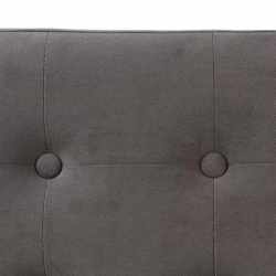 Taburet dublu pliabil Atmosphera Lysandre, MDF si poliester, 76x38x38 cm, gri