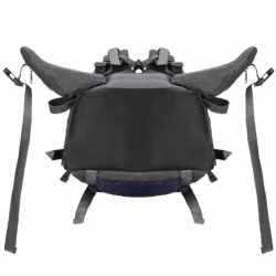 Rucsac tactic militar pentru drumetie, cu husa de ploaie, 90 litri, 25 kg, 74x32x20 cm, gri albastru