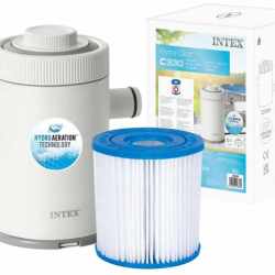 Pompa filtrare Intex 26602, debit 1250 l/h, cu Hydro Aeration, pentru piscine pana la Ø305 cm