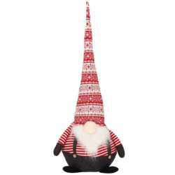 Figurina Craciun, Spiridus cu bluza in dungi, inaltime 80cm
