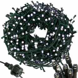 Instalatie lumini pentru bradul de Craciun, 91,5 metri, 1500 LED-uri, alb rece
