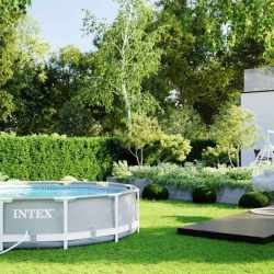 Piscina cadru metalic Intex 26712NP Prism Frame, 366x76 cm, 6.500 litri, cu toate accesoriile