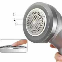 Aparat de curatat scame, 3 trepte, afisaj LCD, incarcare USB, pentru toate tipurile tesaturi
