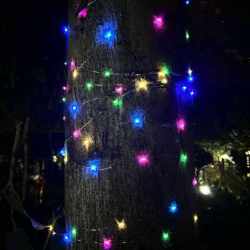 Ghirlanda luminoasa liniara, 100 LED-uri, 990cm, incarcare solara, multicolor