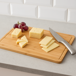 Platou servire Atmosphera din bambus, 45x30 cm, maro natural
